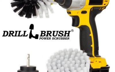 DRILL BRUSH KIT – WHITE (2″ROUND, 4″ FLAT, 4″ BULLET) ** DRILL NOT INCLUDED**