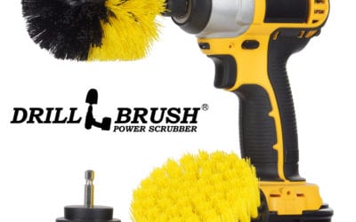 DRILL BRUSH KIT – YELLOW (2″ROUND, 4″ FLAT, 4″ BULLET) -** DRILL NOT INCLUDED**