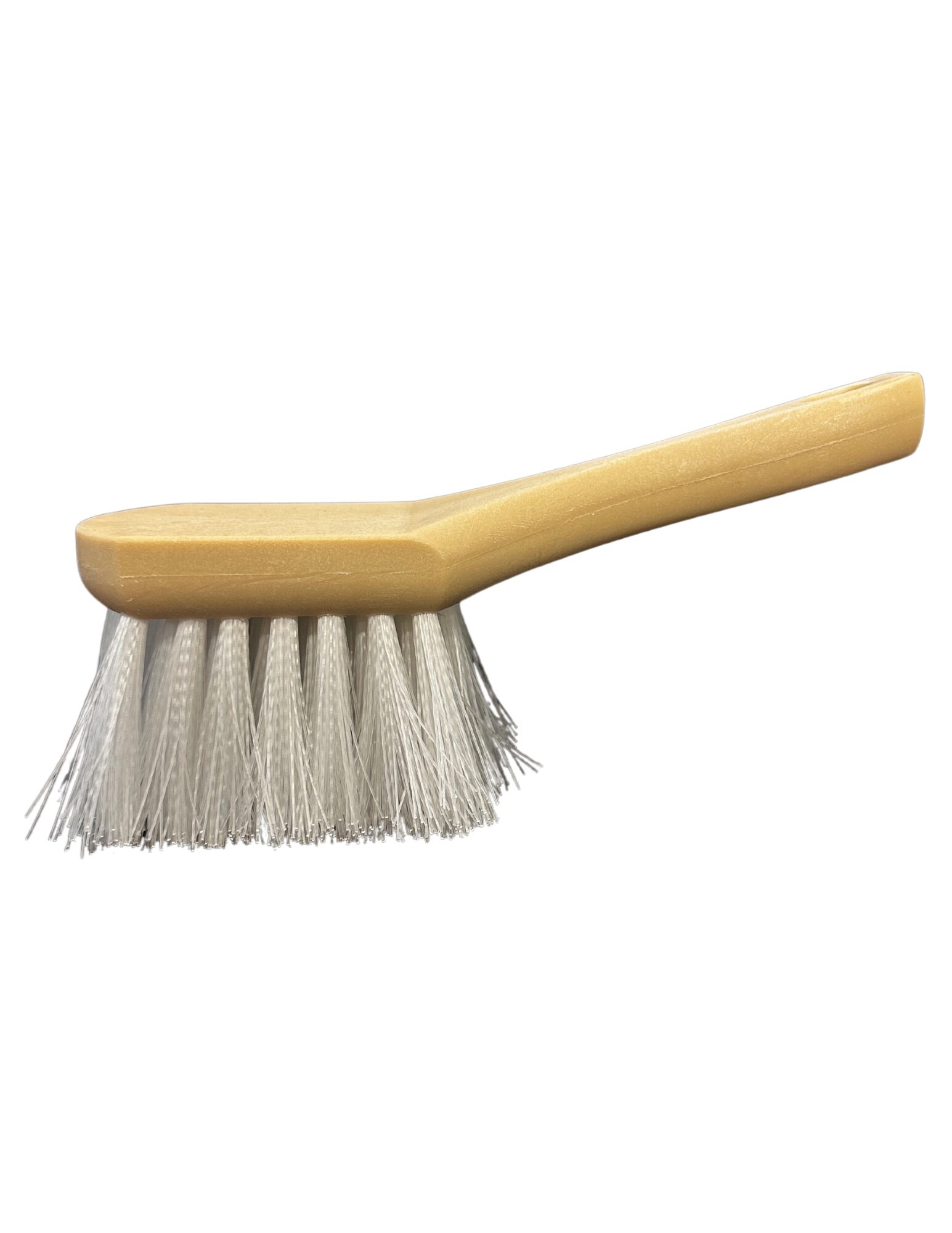 Hand Brush: 9" White Crimped Nylon Brush