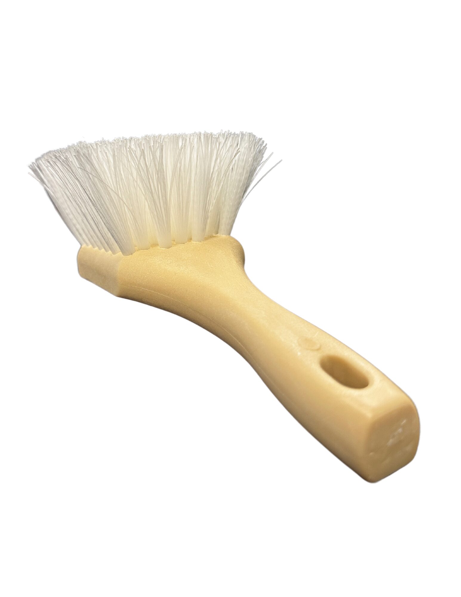 Hand Brush: 9" White Crimped Nylon Brush - Image 3